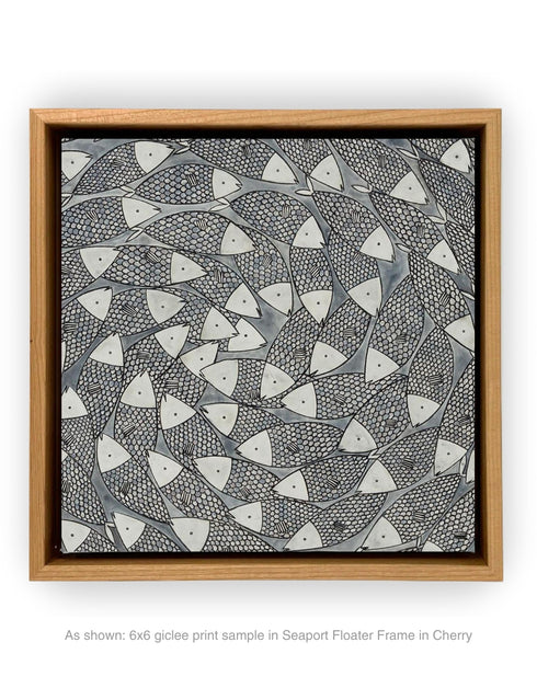 Big Sardines | Framed Giclee Print on Canvas